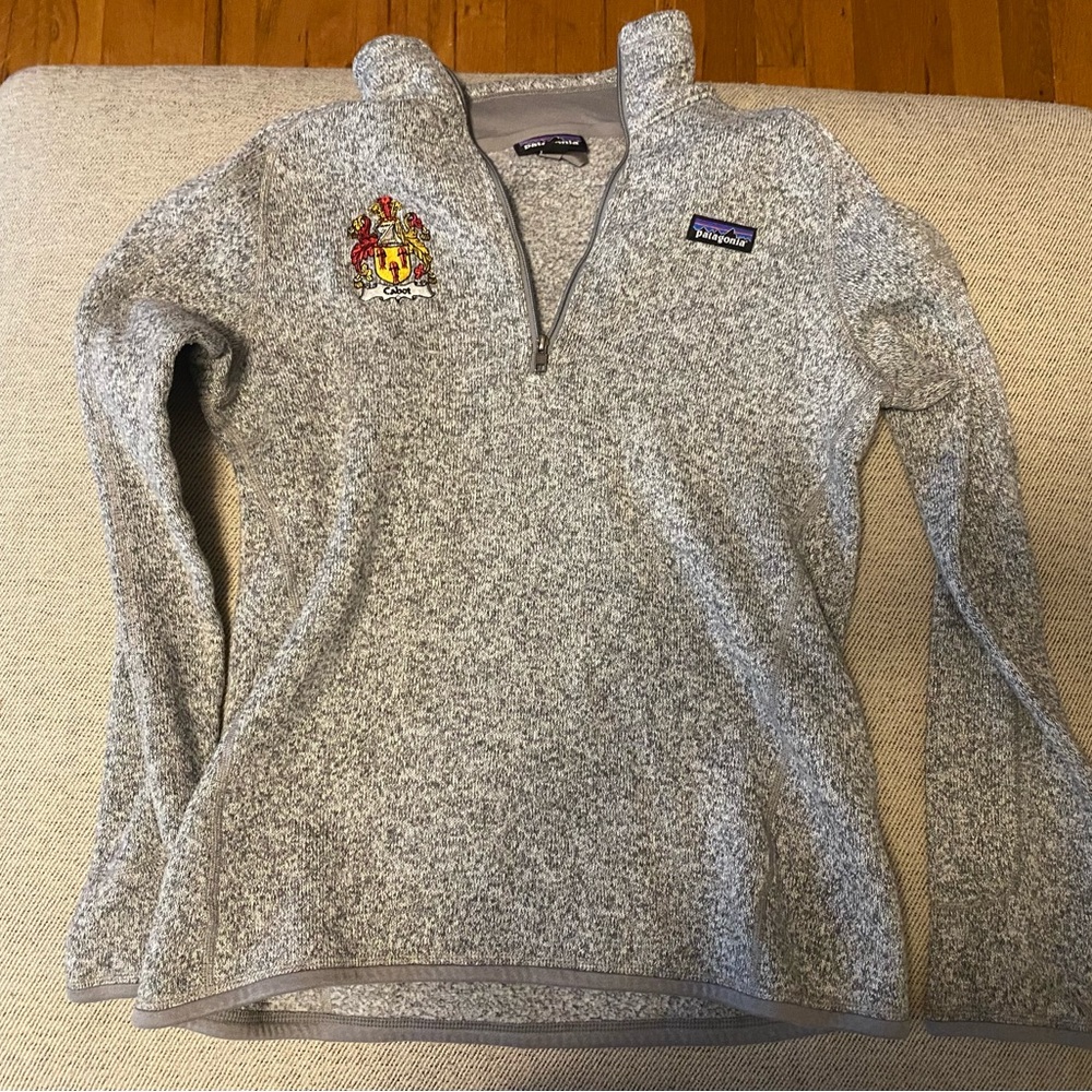 Patagonia Women's Better Sweater 1/4 Zip Fleece Pullover in Gray